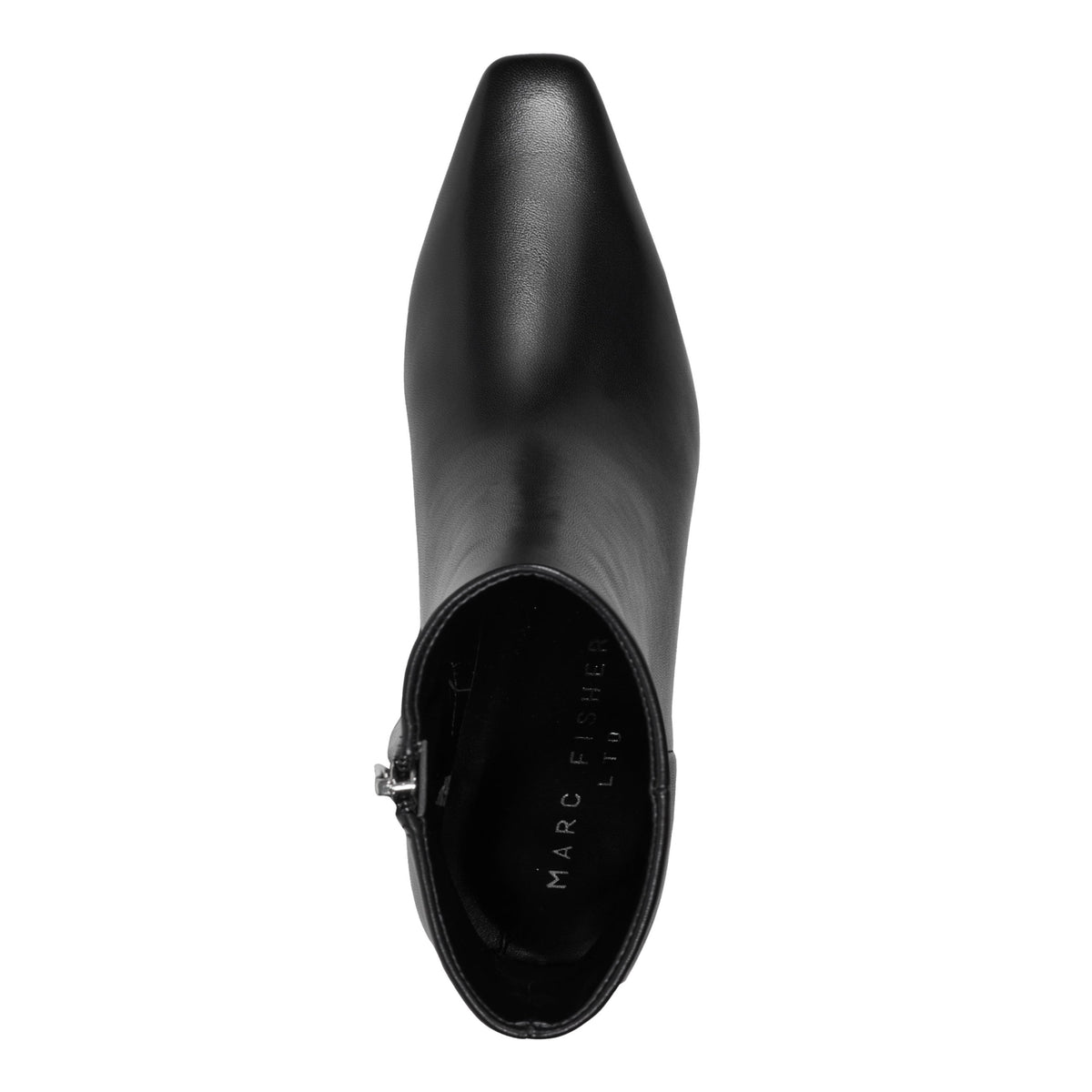 Danai Kitten Heel Leather Ankle Bootie - Black Leather | Marc Fisher