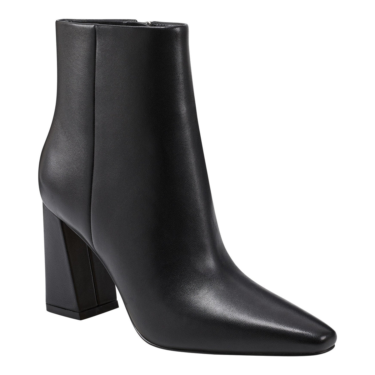 Yanara Heeled Leather Bootie - Black Leather | Marc Fisher