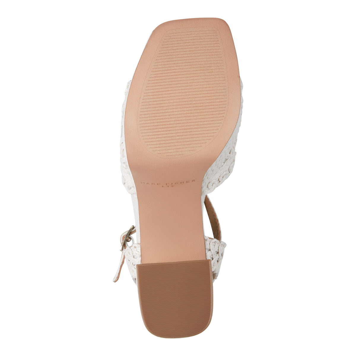 Chayse Platform Sandal - White Raffia | Marc Fisher