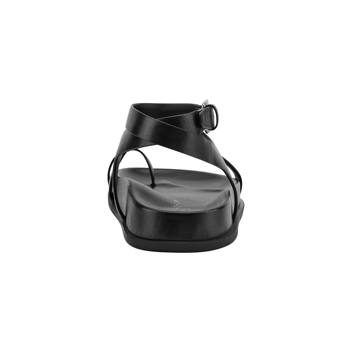 Bevy Footbed Leather Sandal - Black | Marc Fisher