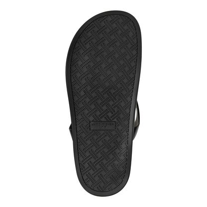Bevy Footbed Leather Sandal - Black | Marc Fisher