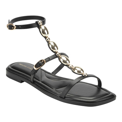 Folai Gladiator Sandal - Black | Marc Fisher