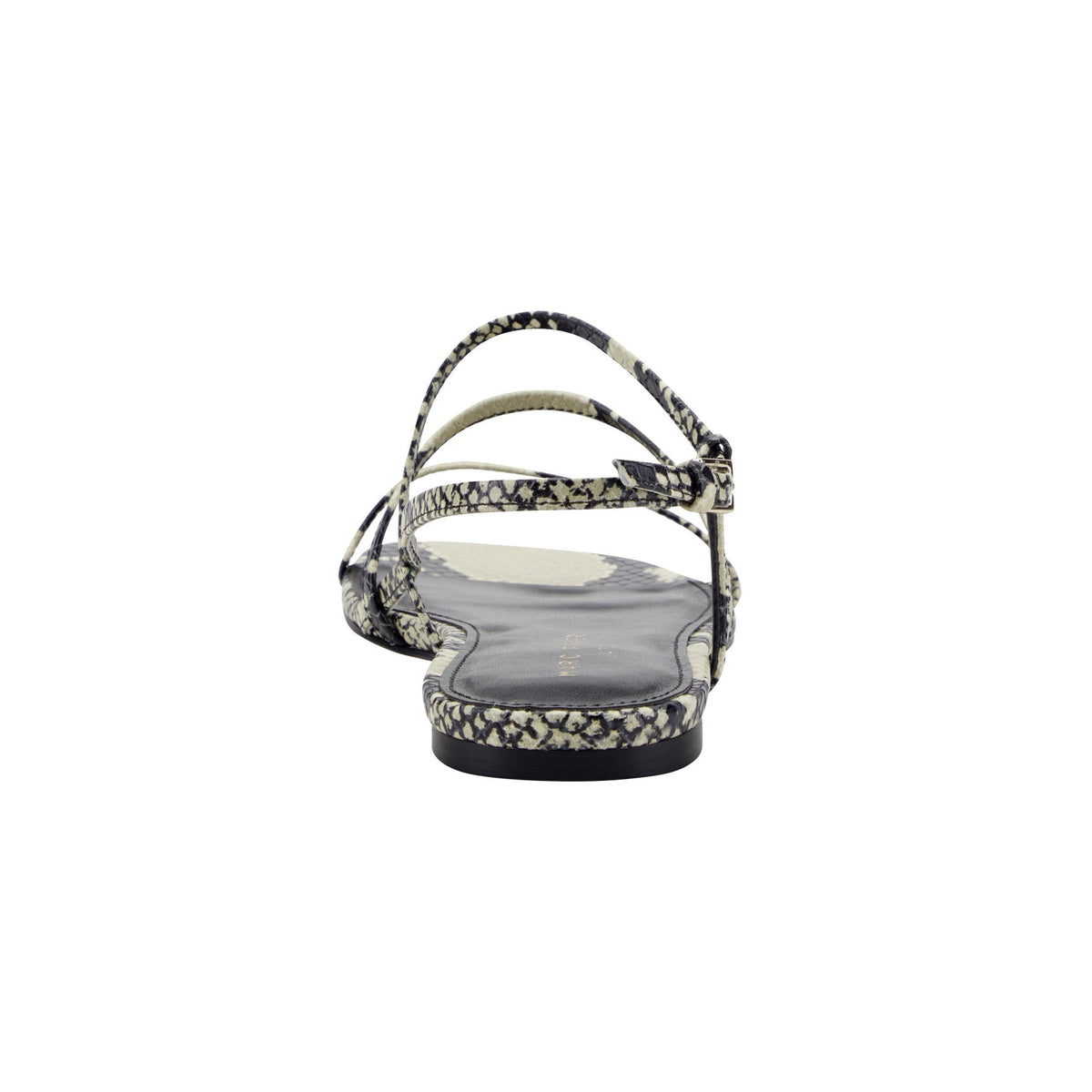 Elysha Leather Flat Sandal - Snake Printed Leather | Marc Fisher