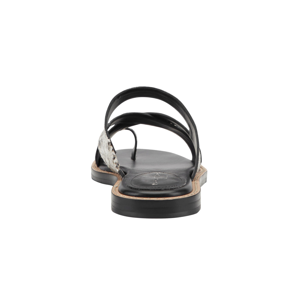 Genella Flat Leather Sandal - Snake Printed Leather | Marc Fisher