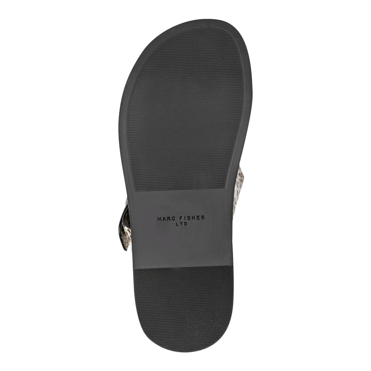 Gia Flat Leather Sandal - Snake Printed Leather | Marc Fisher