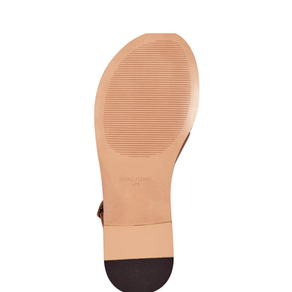 Lille Thong Flat Leather Sandal - Natural Leather | Marc Fisher