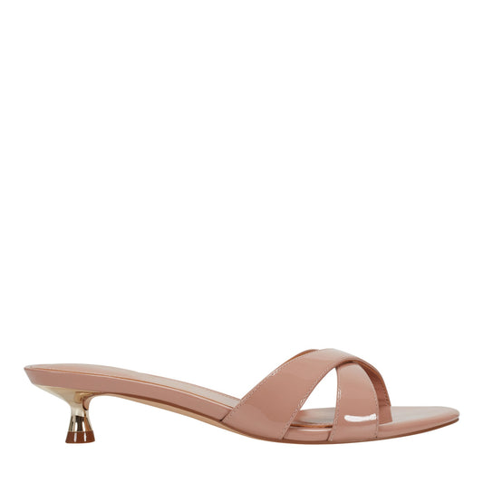 Tracey Slide Dress Sandal - Natural Patent | Marc Fisher