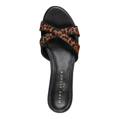 Tracey Slide Dress Sandal - Leopard | Marc Fisher