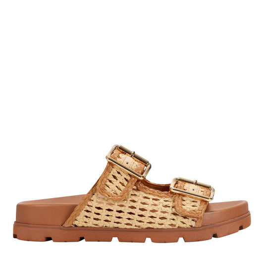 Mylan Footbed Sandal - Natural | Marc Fisher