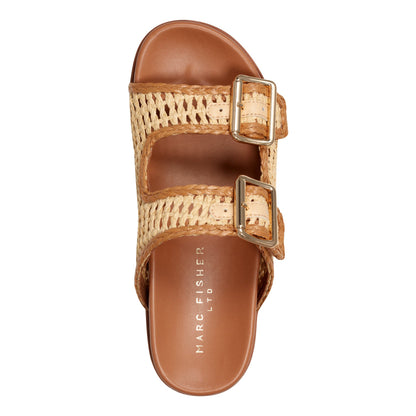 Mylan Footbed Sandal - Natural | Marc Fisher