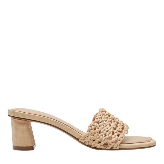 Jazmine Dress Slide Sandal - Natural Raffia | Marc Fisher