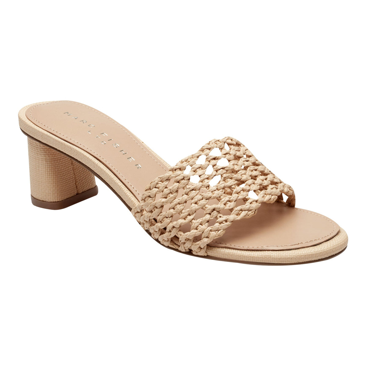 Jazmine Dress Slide Sandal - Natural Raffia | Marc Fisher