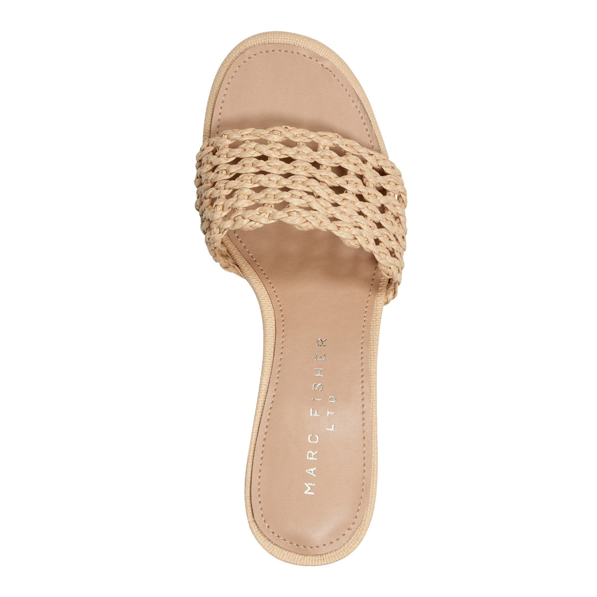 Jazmine Dress Slide Sandal - Natural Raffia | Marc Fisher