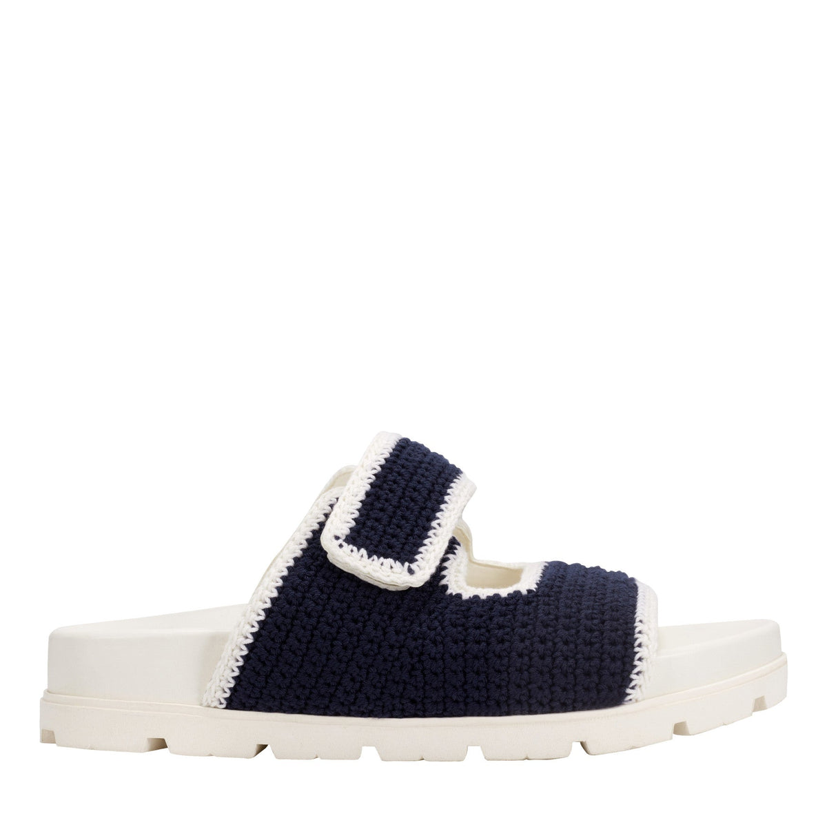 Brinleys Footbed Sandal - Navy/Cream | Marc Fisher