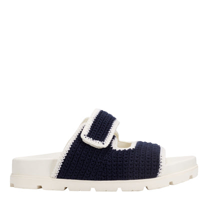 Brinleys Footbed Sandal - Navy/Cream | Marc Fisher