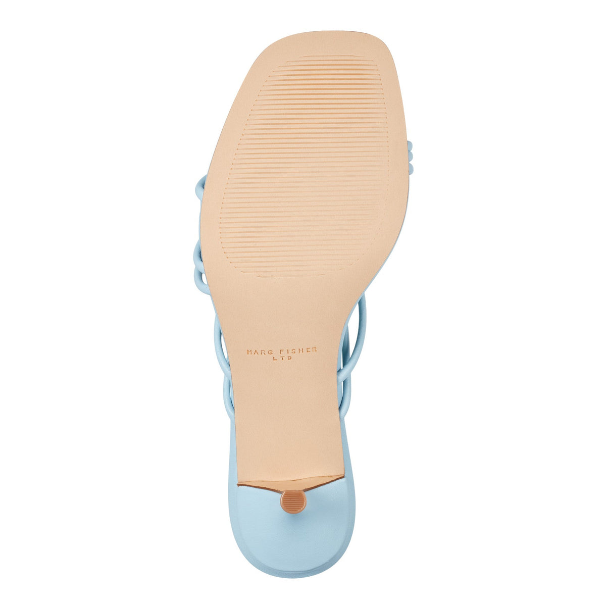 Banna Strappy Leather Dress Sandal - Light Blue Leather | Marc Fisher