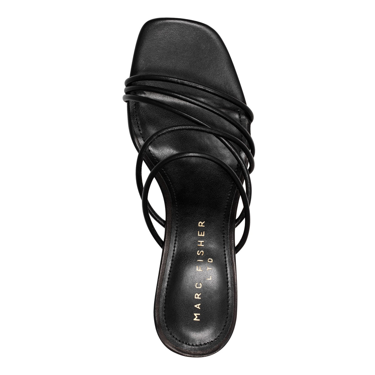 Banna Strappy Leather Dress Sandal - Black Leather | Marc Fisher