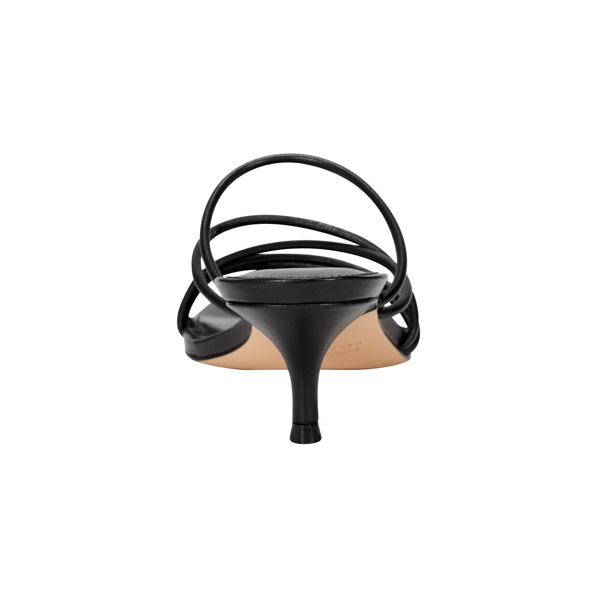 Banna Strappy Leather Dress Sandal - Black Leather | Marc Fisher