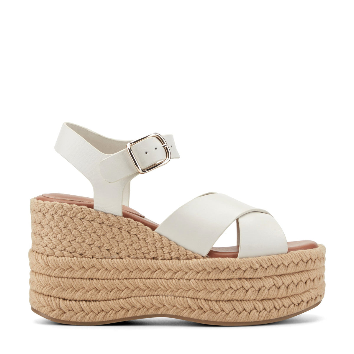 Pasion Espadrille Wedge Sandal - Chic Cream Leather | Marc Fisher