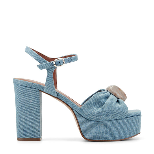 Candey Platform Sandal - Denim | Marc Fisher