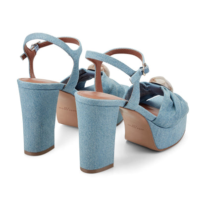 Candey Platform Sandal - Denim | Marc Fisher