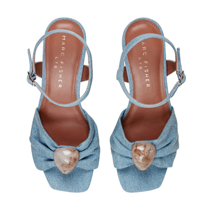 Candey Platform Sandal - Denim | Marc Fisher