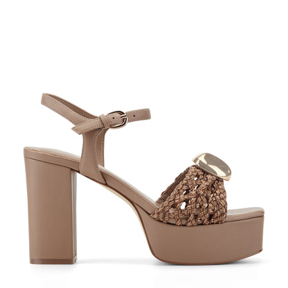 Cabell Platform Sandal - Natural | Marc Fisher