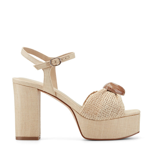 Candey Platform Sandal - Natural | Marc Fisher