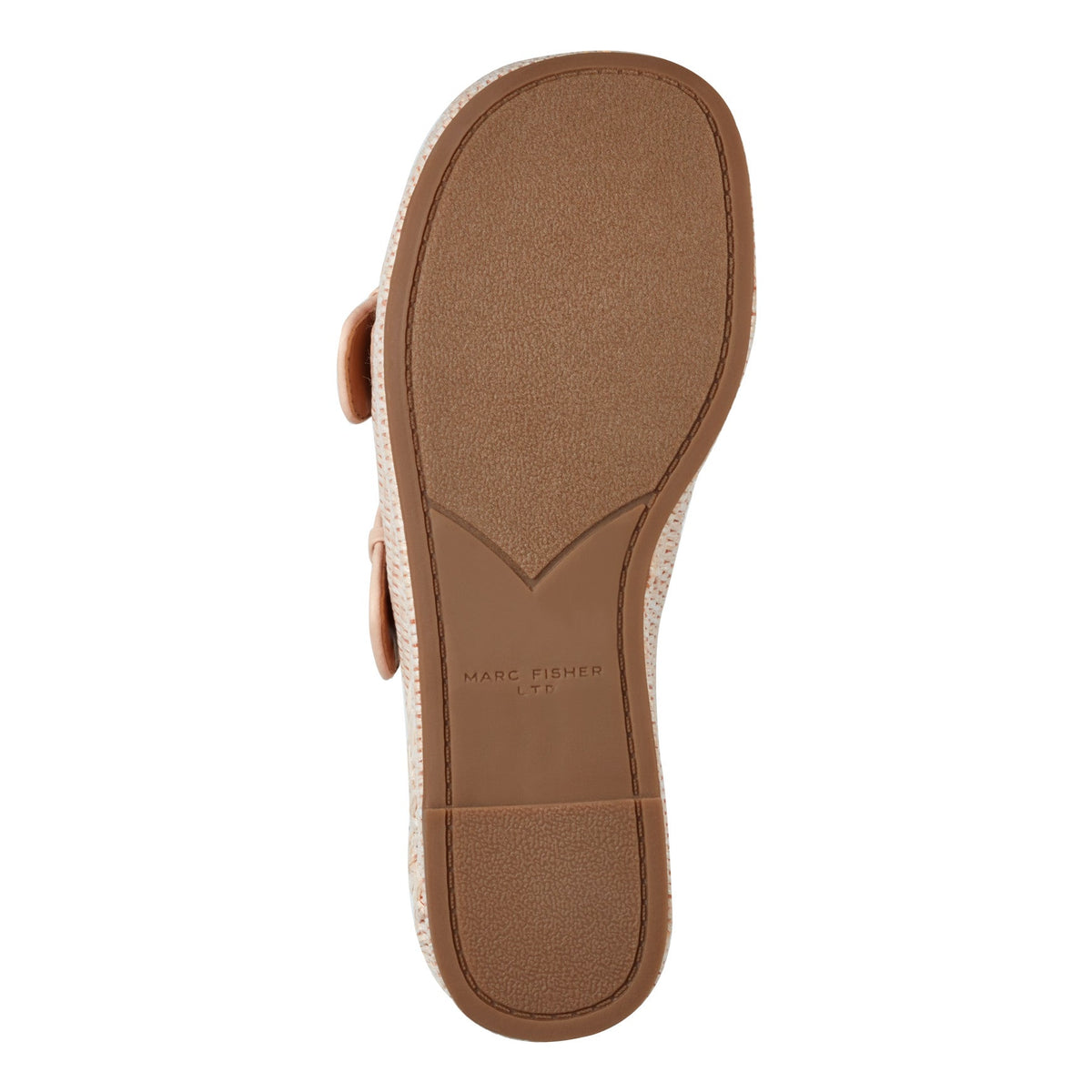 Poppy Platform Slide Sandal - Light Pink Raffia | Marc Fisher