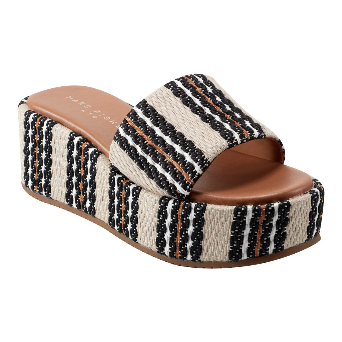 Daylin Flatform Sandal - Multi Stripe | Marc Fisher