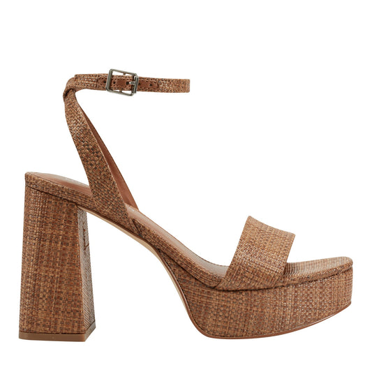 Sadel Platform Sandal - Cognac | Marc Fisher