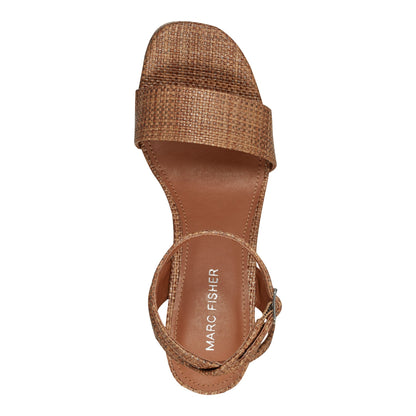 Sadel Platform Sandal - Cognac | Marc Fisher