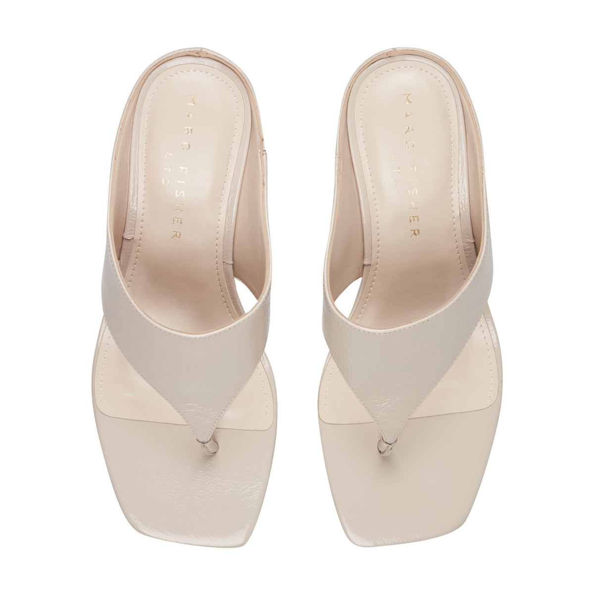 Adia Leather Thong Sandal - Ivory Leather | Marc Fisher
