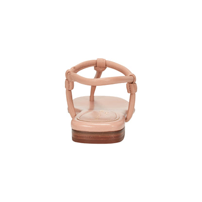 Maycee Thong Flat Leather Sandal - Natural Leather | Marc Fisher