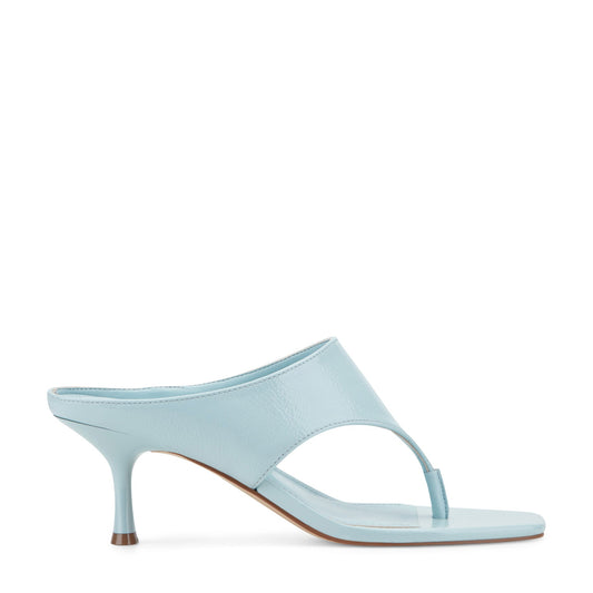 Adia Leather Thong Sandal - Light Blue Leather | Marc Fisher