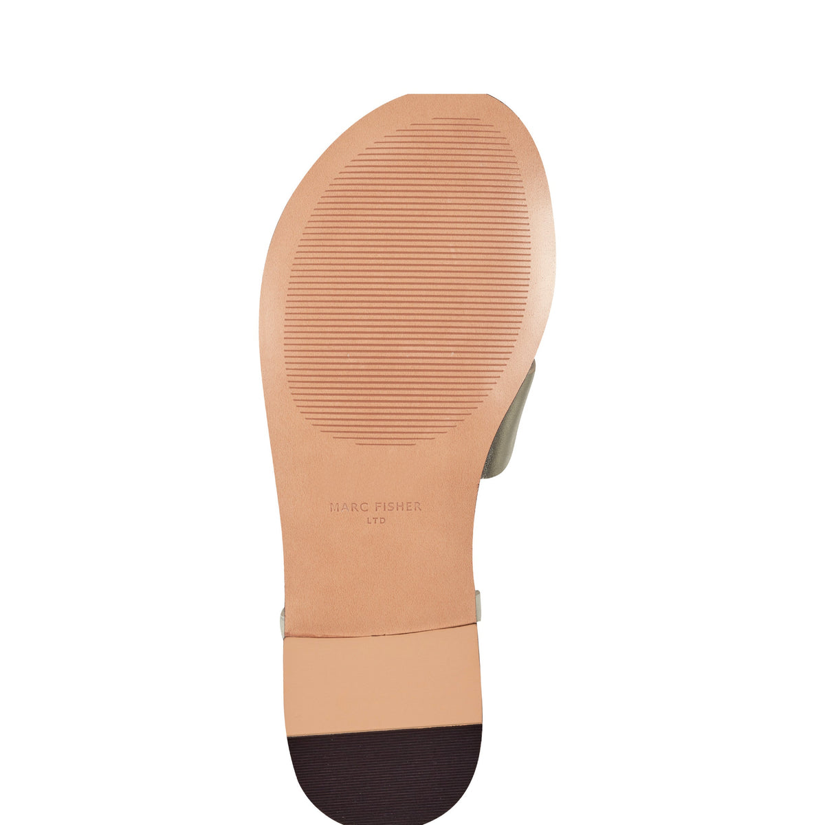 Lille Thong Flat Leather Sandal - Platino Leather | Marc Fisher