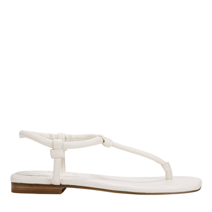 Maycee Thong Flat Leather Sandal - Chic Cream Leather | Marc Fisher