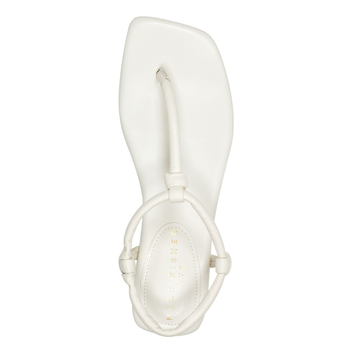 Maycee Thong Flat Leather Sandal - Chic Cream Leather | Marc Fisher