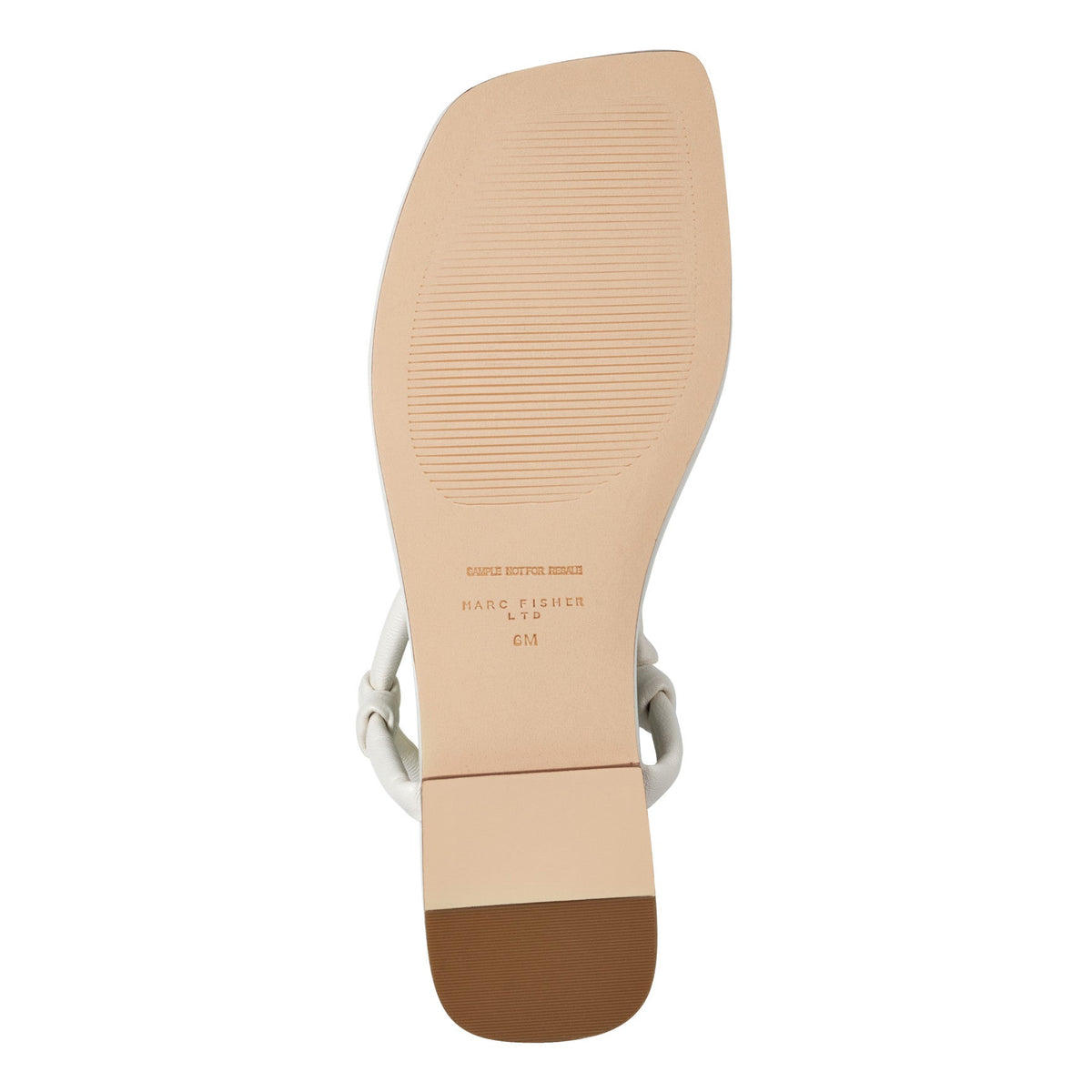 Maycee Thong Flat Leather Sandal - Chic Cream Leather | Marc Fisher