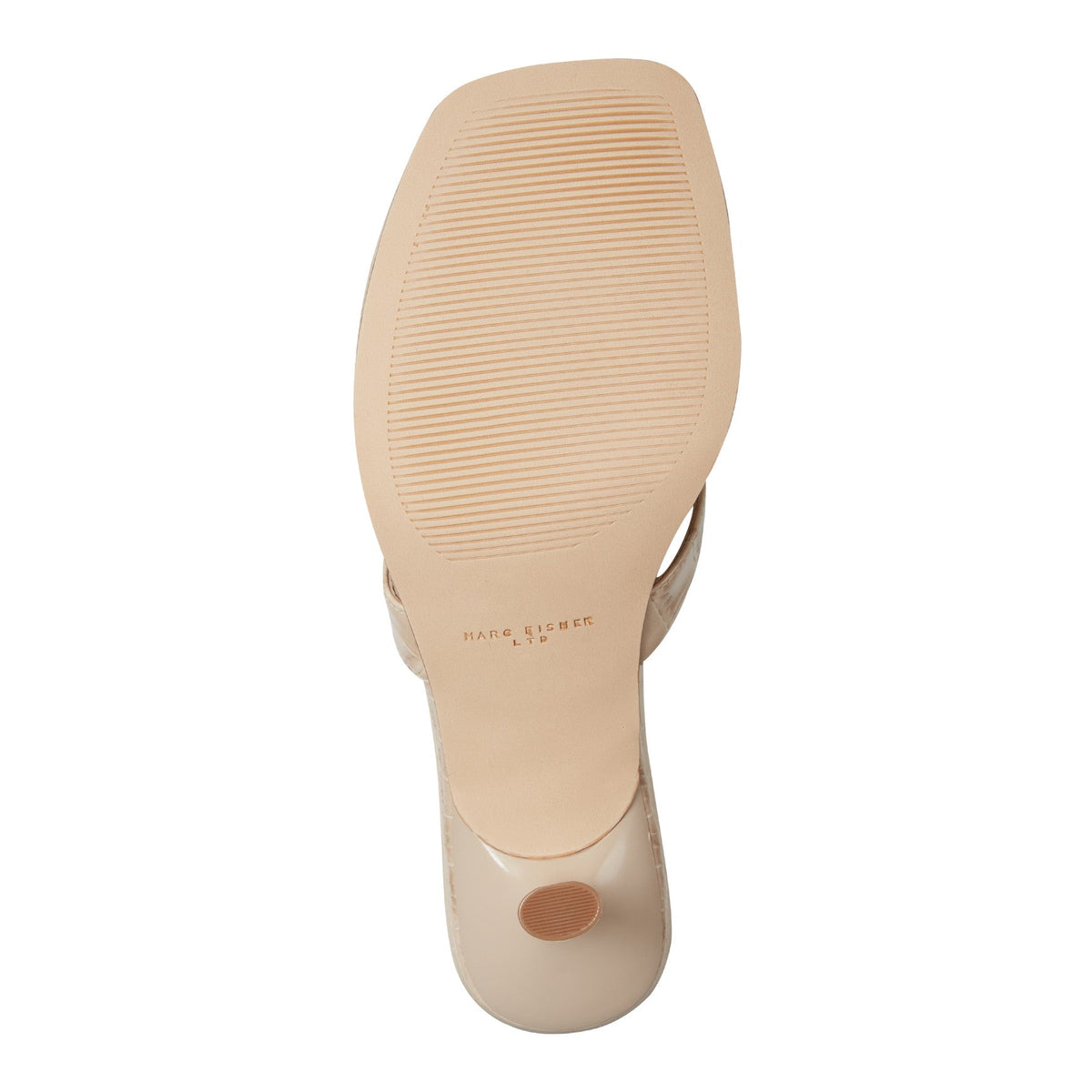 Amelea Leather Thong Sandal - Embossed Natural Croco Leather | Marc Fisher