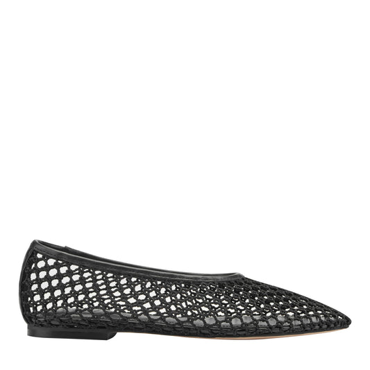 Jazlyn Mesh Ballet Flat - Black Mesh | Marc Fisher