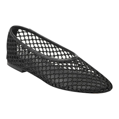 Jazlyn Mesh Ballet Flat - Black Mesh | Marc Fisher
