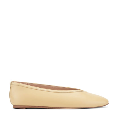 Gradi Leather Ballet Flat - Yellow Leather | Marc Fisher