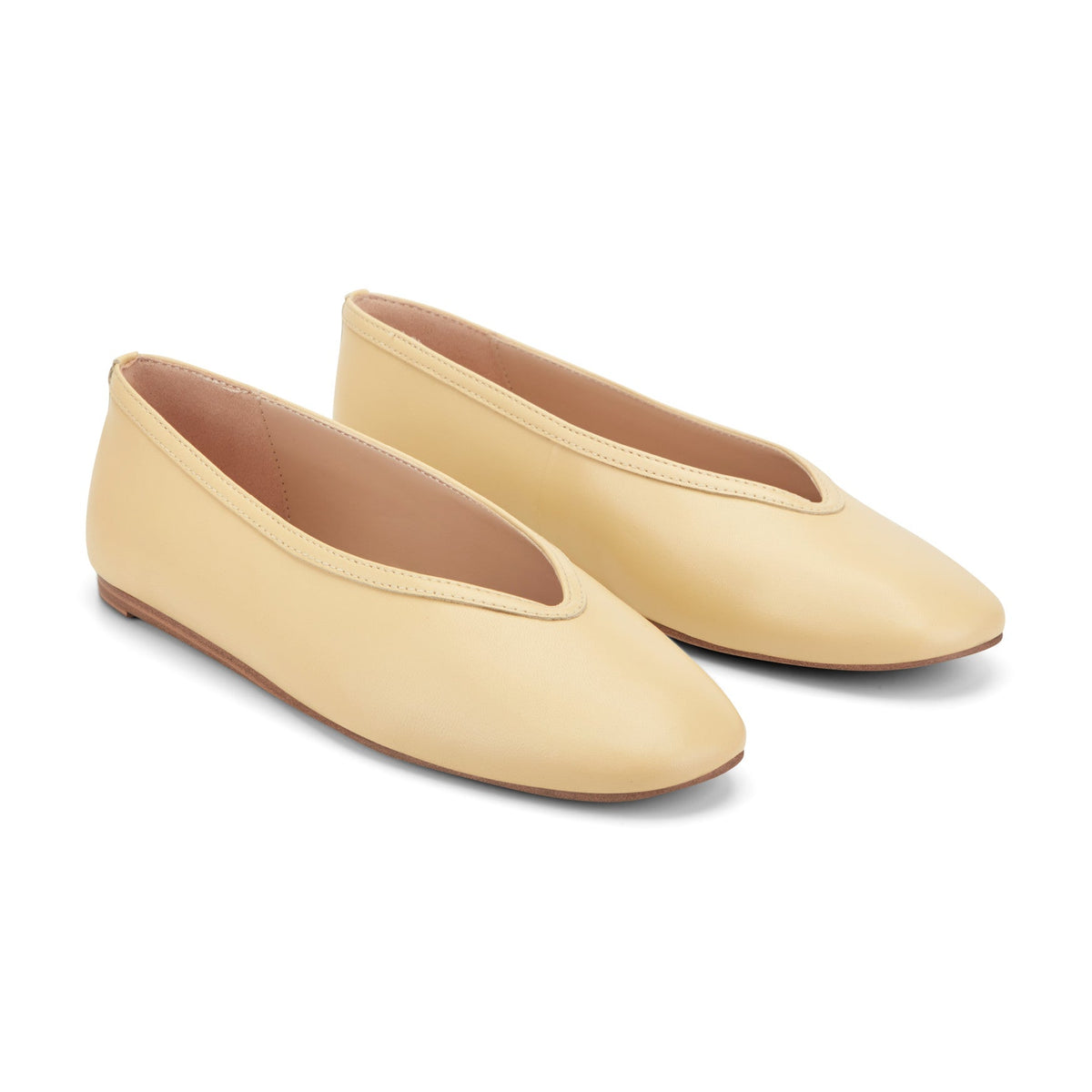 Gradi Leather Ballet Flat - Yellow Leather | Marc Fisher