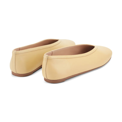 Gradi Leather Ballet Flat - Yellow Leather | Marc Fisher