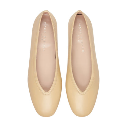 Gradi Leather Ballet Flat - Yellow Leather | Marc Fisher