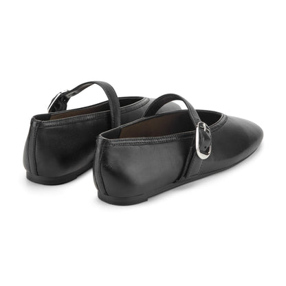 Godea Mary Jane Ballet Flat - Black Leather | Marc Fisher