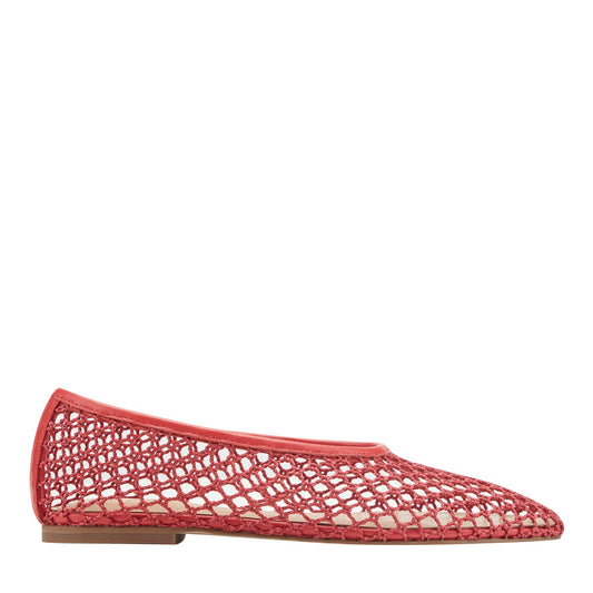 Jazlyn Mesh Ballet Flat - Red Mesh | Marc Fisher