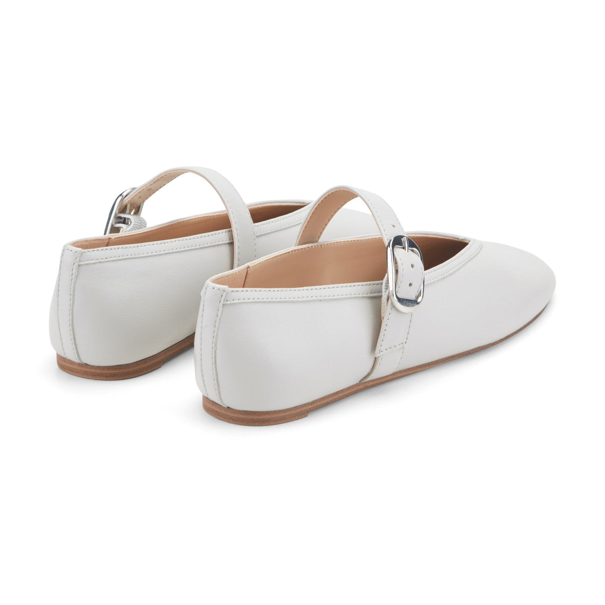Godea Mary Jane Ballet Flat - White Leather | Marc Fisher