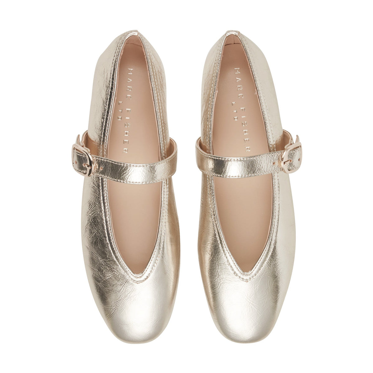 Godea Mary Jane Ballet Flat - Platino Leather | Marc Fisher